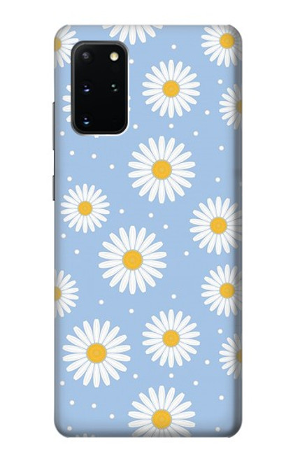 W3681 Daisy Flowers Pattern Hard Case and Leather Flip Case For Samsung Galaxy S20 Plus, Galaxy S20+