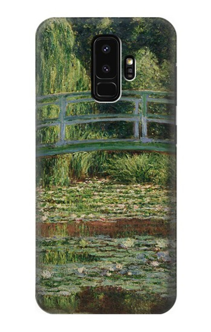 W3674 Claude Monet Footbridge and Water Lily Pool Hard Case and Leather Flip Case For Samsung Galaxy S9 Plus