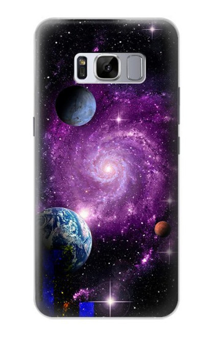 W3689 Galaxy Outer Space Planet Hard Case and Leather Flip Case For Samsung Galaxy S8 Plus