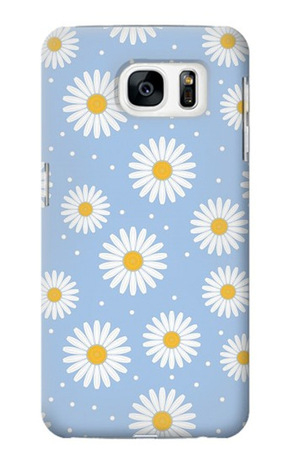 W3681 Daisy Flowers Pattern Hard Case and Leather Flip Case For Samsung Galaxy S7