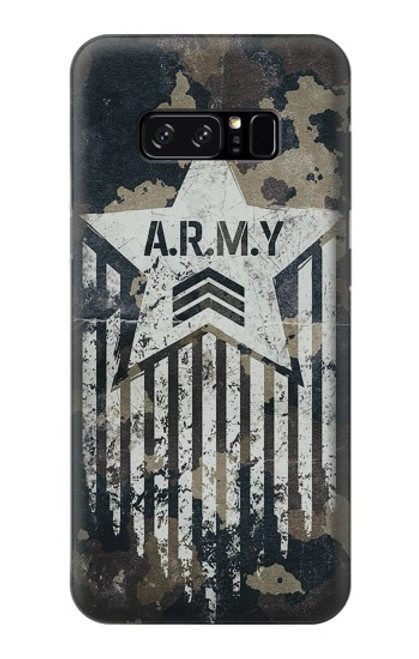 W3666 Army Camo Camouflage Hard Case and Leather Flip Case For Note 8 Samsung Galaxy Note8