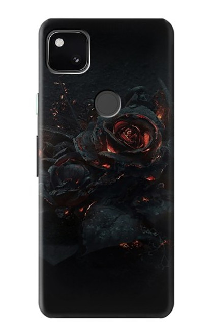 W3672 Burned Rose Hard Case and Leather Flip Case For Google Pixel 4a