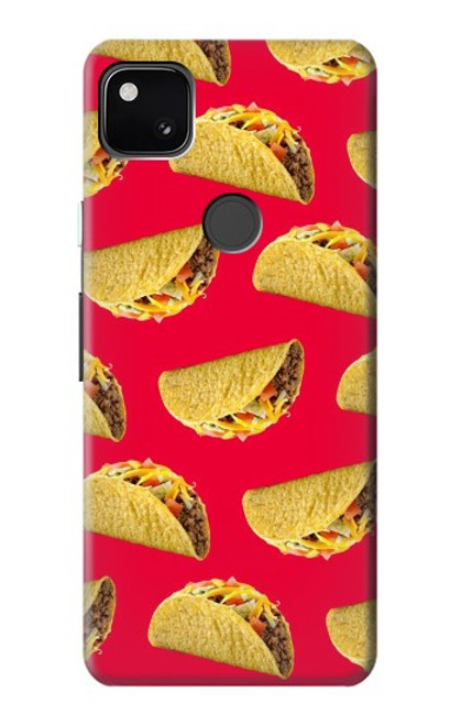 W3755 Mexican Taco Tacos Hard Case and Leather Flip Case For Google Pixel 4a