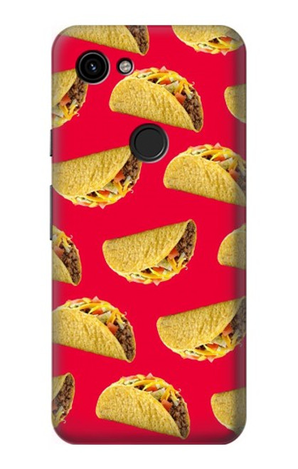 W3755 Mexican Taco Tacos Hard Case and Leather Flip Case For Google Pixel 3a