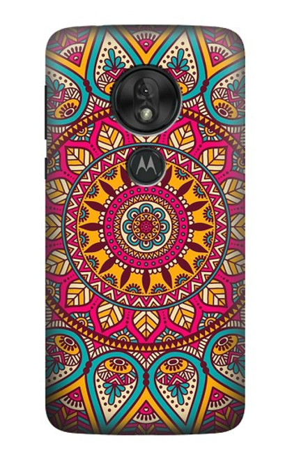 W3694 Hippie Art Pattern Hard Case and Leather Flip Case For Motorola Moto G7 Play