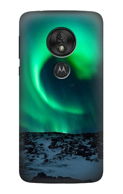 W3667 Aurora Northern Light Hard Case and Leather Flip Case For Motorola Moto G7 Power