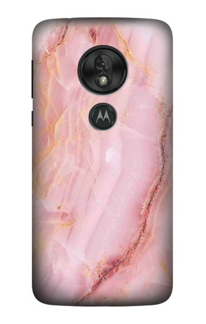 W3670 Blood Marble Hard Case and Leather Flip Case For Motorola Moto G7 Power