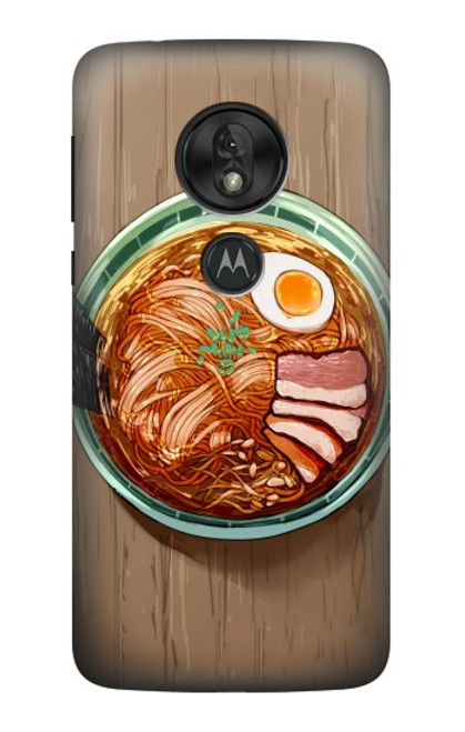 W3756 Ramen Noodles Hard Case and Leather Flip Case For Motorola Moto G7 Power