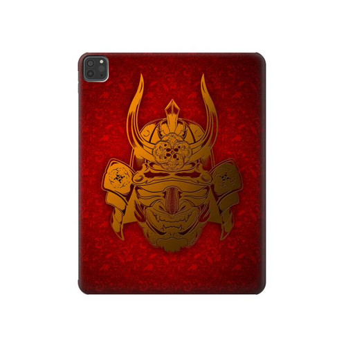 W0820 Samurai Mask Helmet Tablet Hard Case For iPad Pro 11 (2021,2020,2018, 3rd, 2nd, 1st)