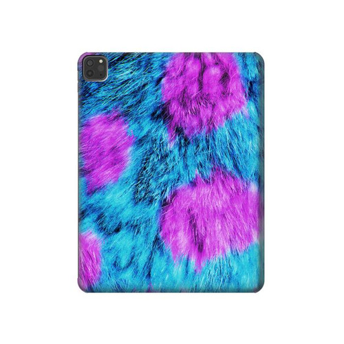 W2757 Monster Fur Skin Pattern Graphic Tablet Hard Case For iPad Pro 11 (2021,2020,2018, 3rd, 2nd, 1st)
