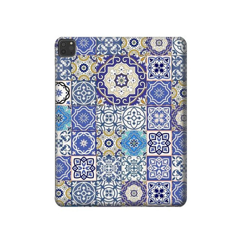 W3537 Moroccan Mosaic Pattern Tablet Hard Case For iPad Pro 11 (2021,2020,2018, 3rd, 2nd, 1st)