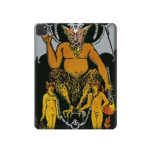 W3740 Tarot Card The Devil Tablet Hard Case For iPad Pro 11 (2021,2020,2018, 3rd, 2nd, 1st)