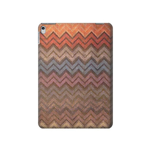 W3752 Zigzag Fabric Pattern Graphic Printed Tablet Hard Case For iPad Air 2, iPad 9.7 (2017,2018), iPad 6, iPad 5