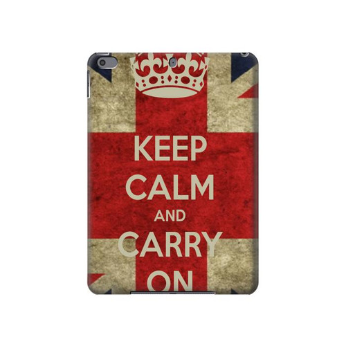 W0674 Keep Calm and Carry On Tablet Hard Case For iPad Pro 10.5, iPad Air (2019, 3rd)