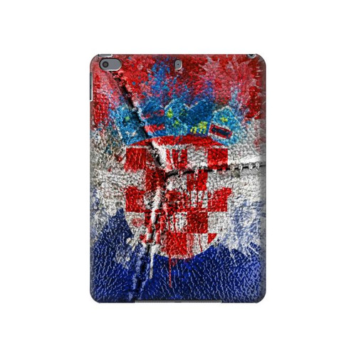 W3313 Croatia Flag Vintage Football Graphic Tablet Hard Case For iPad Pro 10.5, iPad Air (2019, 3rd)