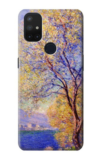 W3339 Claude Monet Antibes Seen from the Salis Gardens Hard Case and Leather Flip Case For OnePlus Nord N10 5G