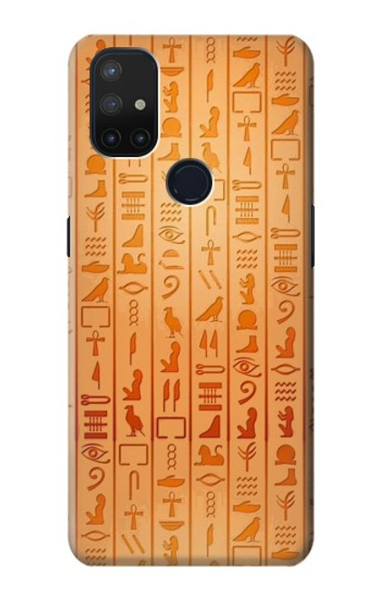 W3440 Egyptian Hieroglyphs Hard Case and Leather Flip Case For OnePlus Nord N10 5G