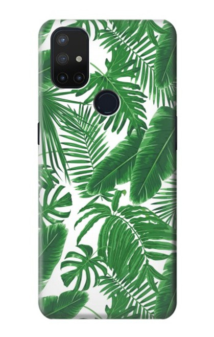 W3457 Paper Palm Monstera Hard Case and Leather Flip Case For OnePlus Nord N10 5G