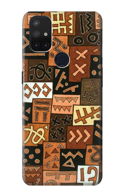 W3460 Mali Art Pattern Hard Case and Leather Flip Case For OnePlus Nord N10 5G