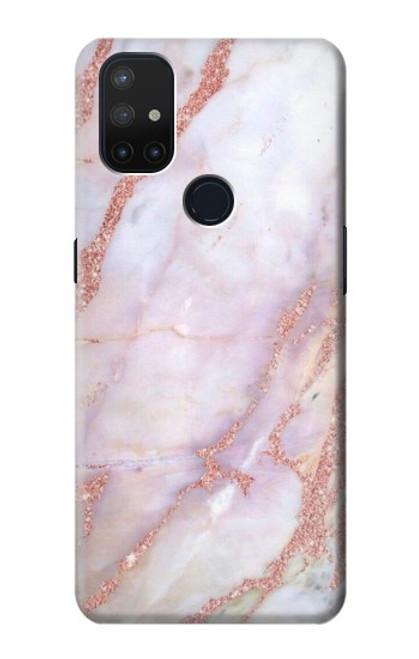 W3482 Soft Pink Marble Graphic Print Hard Case and Leather Flip Case For OnePlus Nord N10 5G