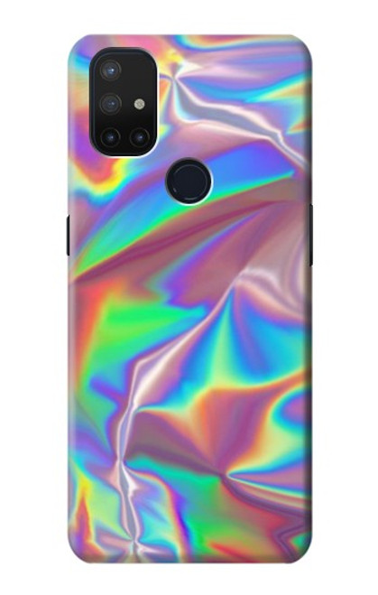 W3597 Holographic Photo Printed Hard Case and Leather Flip Case For OnePlus Nord N10 5G