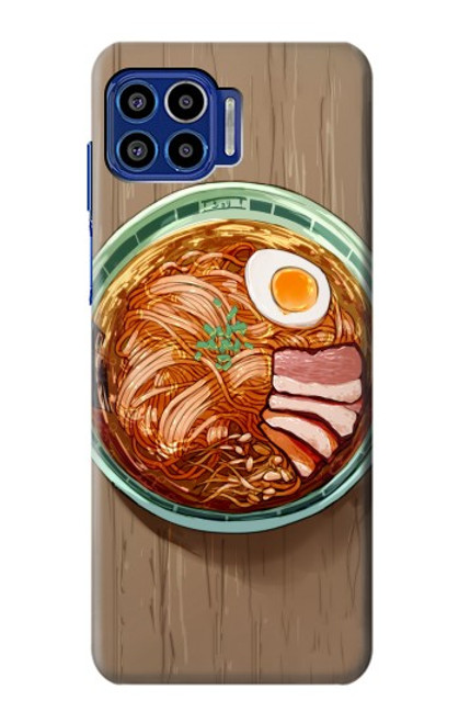 W3756 Ramen Noodles Hard Case and Leather Flip Case For Motorola One 5G