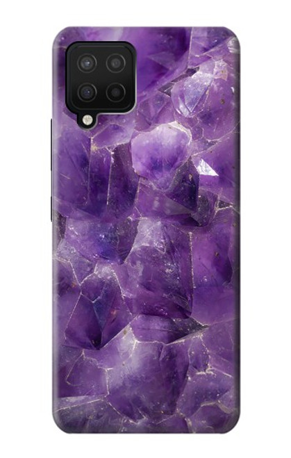 W3713 Purple Quartz Amethyst Graphic Printed Hard Case and Leather Flip Case For Samsung Galaxy A42 5G