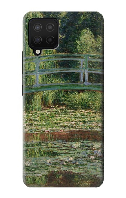 W3674 Claude Monet Footbridge and Water Lily Pool Hard Case and Leather Flip Case For Samsung Galaxy A12