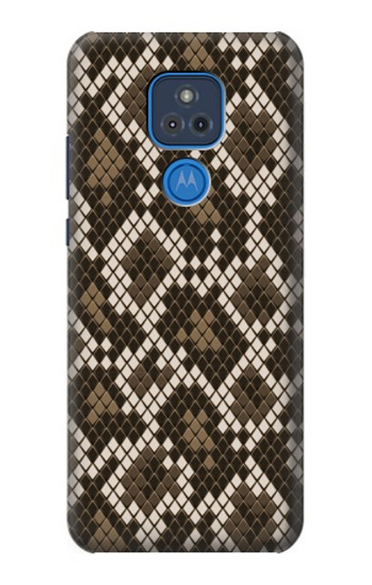 W3389 Seamless Snake Skin Pattern Graphic Hard Case and Leather Flip Case For Motorola Moto G Play (2021)