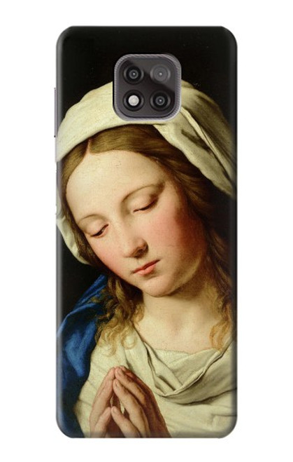 W3476 Virgin Mary Prayer Hard Case and Leather Flip Case For Motorola Moto G Power (2021)