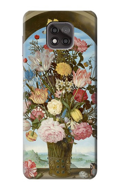 W3749 Vase of Flowers Hard Case and Leather Flip Case For Motorola Moto G Power (2021)