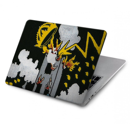 W3745 Tarot Card The Tower Hard Case Cover For MacBook Pro 13″ - A1706, A1708, A1989, A2159, A2289, A2251, A2338