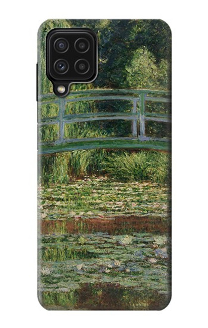 W3674 Claude Monet Footbridge and Water Lily Pool Hard Case and Leather Flip Case For Samsung Galaxy A22 4G