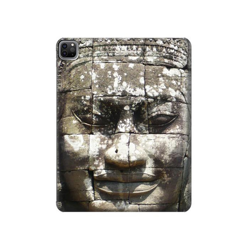 W0314 Ancient Cambodian Buddhism Tablet Hard Case For iPad Pro 12.9 (2022, 2021, 2020, 2018), Air 13 (2024)