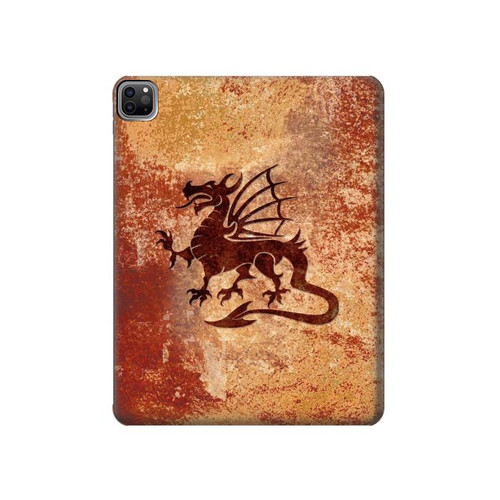 W2485 Dragon Metal Texture Graphic Printed Tablet Hard Case For iPad Pro 12.9 (2022, 2021, 2020, 2018), Air 13 (2024)
