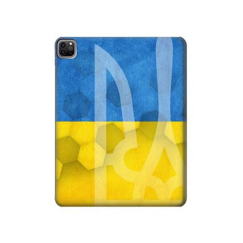 W3006 Ukraine Football Soccer Tablet Hard Case For iPad Pro 12.9 (2022, 2021, 2020, 2018), Air 13 (2024)