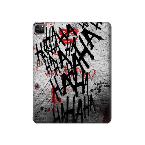 W3073 Joker Hahaha Blood Splash Tablet Hard Case For iPad Pro 12.9 (2022, 2021, 2020, 2018), Air 13 (2024)