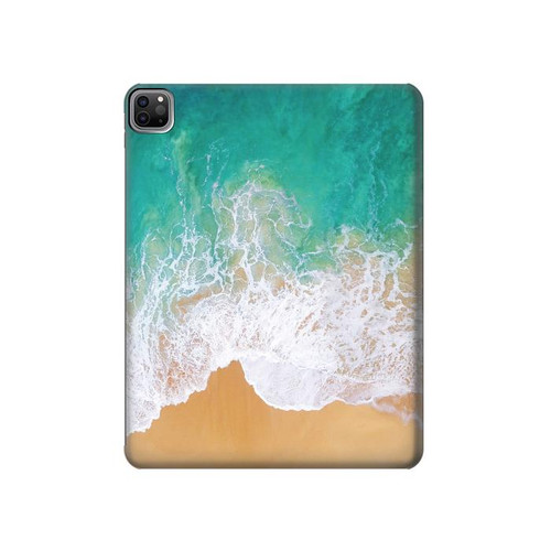 W3150 Sea Beach Tablet Hard Case For iPad Pro 12.9 (2022, 2021, 2020, 2018), Air 13 (2024)