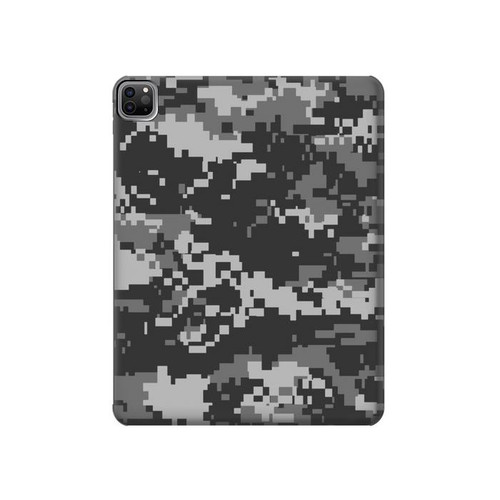 W3293 Urban Black Camo Camouflage Tablet Hard Case For iPad Pro 12.9 (2022, 2021, 2020, 2018), Air 13 (2024)