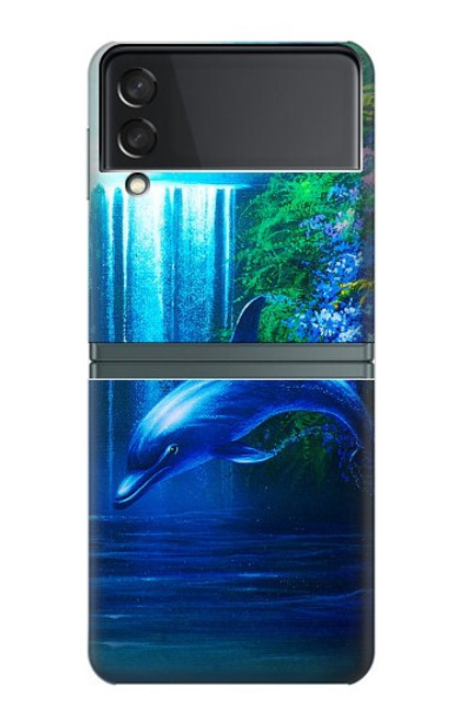 W0385 Dolphin Hard Case For Samsung Galaxy Z Flip 3 5G