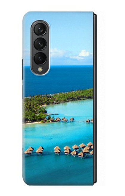 W0844 Bora Bora Island Hard Case For Samsung Galaxy Z Fold 3 5G