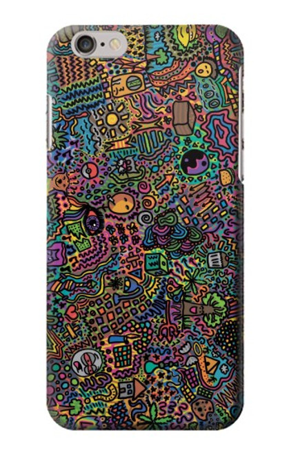 W3815 Psychedelic Art Hard Case and Leather Flip Case For iPhone 6 6S