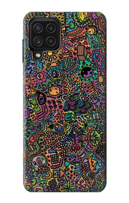 W3815 Psychedelic Art Hard Case and Leather Flip Case For Samsung Galaxy A22 4G