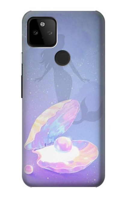 W3823 Beauty Pearl Mermaid Hard Case and Leather Flip Case For Google Pixel 5A 5G