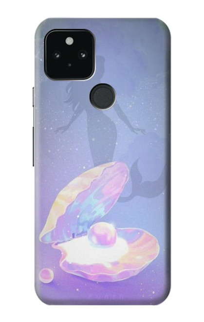 W3823 Beauty Pearl Mermaid Hard Case and Leather Flip Case For Google Pixel 5