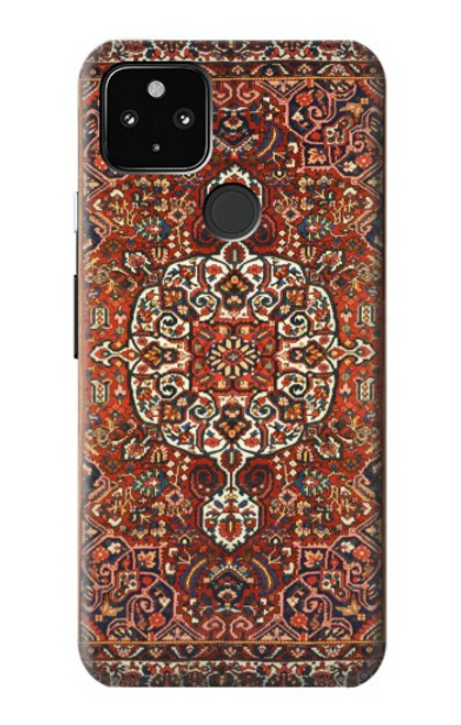 W3813 Persian Carpet Rug Pattern Hard Case and Leather Flip Case For Google Pixel 4a 5G