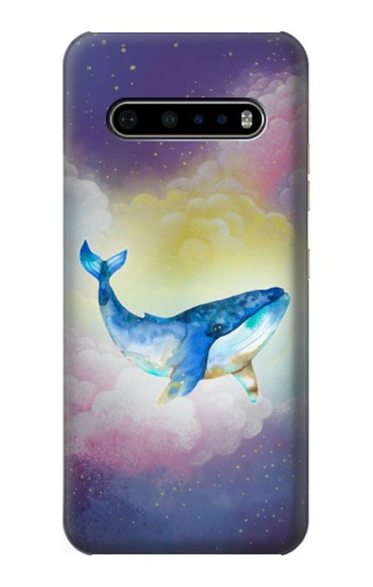W3802 Dream Whale Pastel Fantasy Hard Case and Leather Flip Case For LG V60 ThinQ 5G