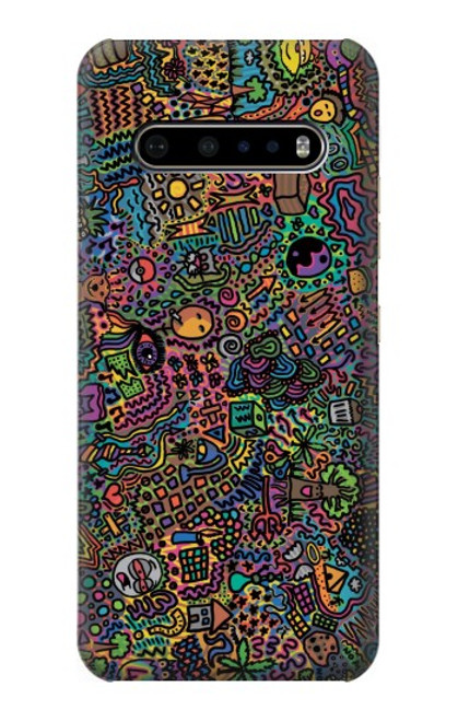 W3815 Psychedelic Art Hard Case and Leather Flip Case For LG V60 ThinQ 5G