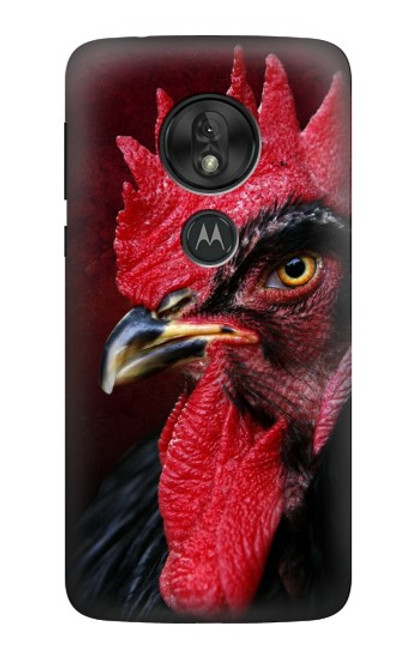 W3797 Chicken Rooster Hard Case and Leather Flip Case For Motorola Moto G7 Power