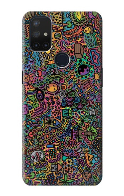 W3815 Psychedelic Art Hard Case and Leather Flip Case For OnePlus Nord N10 5G